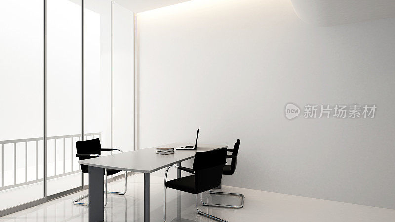 办公大楼会议室- 3D渲染